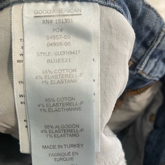 Good American Blue Skinny Jeans with Distressed Details - Picture 7 of 7